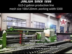 GLD-2 Kecepatan tinggi otomatis PLC kontrol Gabion lini produksi
