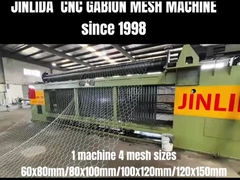 Mesin Mesh Gabion JINLIDA yang serbaguna 4 Ukuran Mesh dalam Satu