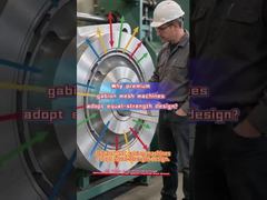 Mesin mesh bronjong CNC JINLIDA mengadopsi desain kekuatan yang sama untuk menyeimbangkan tekanan pada semua bagian.