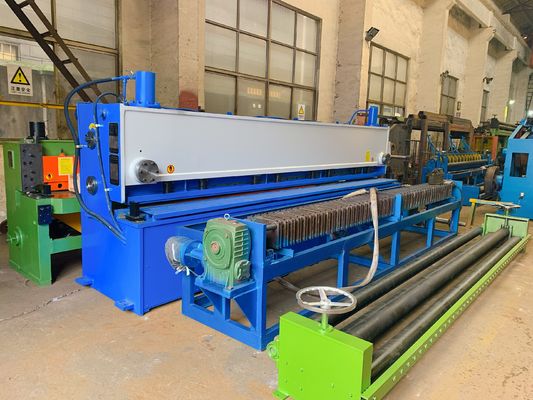Beli 7.5kw Penyesuaian Mudah Mesin Pemotong Jaring Kawat Gabion Kebisingan Rendah pembuatan online