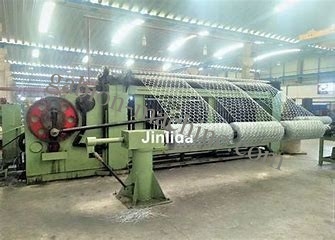 Beli Mesin Pembuat Wire Mesh Lebar 5,5m 3 Putaran Untuk Kotak Gabion pembuatan online