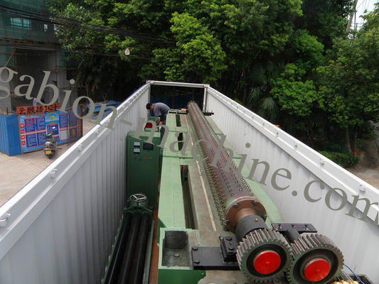 Zine Coated  Gabion Mesh Mesin / Gabion Mattress Dengan Otomatis Sistem Minyak